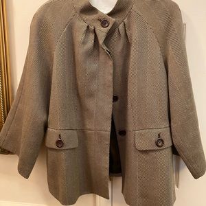 Jones New York Jacket - Brown pattern - size 18W